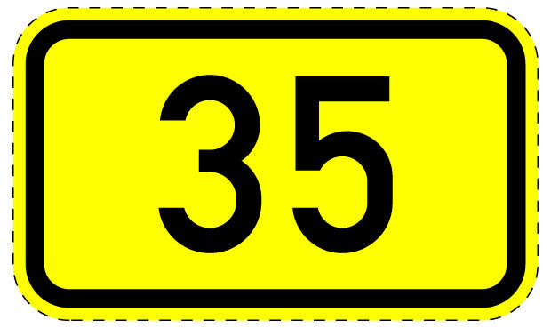 1 Stuk of traffic sign 2-15 cm LH-Verk-401
