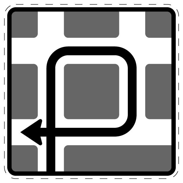 1 Stuk of traffic sign 2-15 cm LH-Verk-468-11