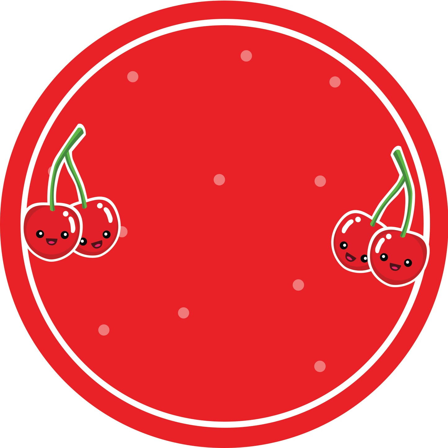 Jam stickers, preserving lables, household lables, round shape labels with matte finish LHMAR17020-Cherry