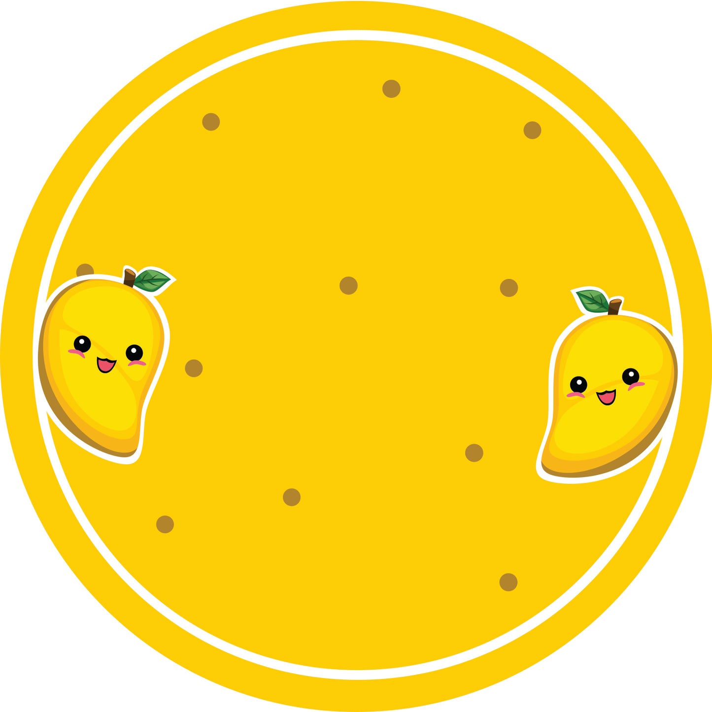 Jam stickers, preserving lables, household lables, round shape labels with matte finish LHMAR17160-Mango