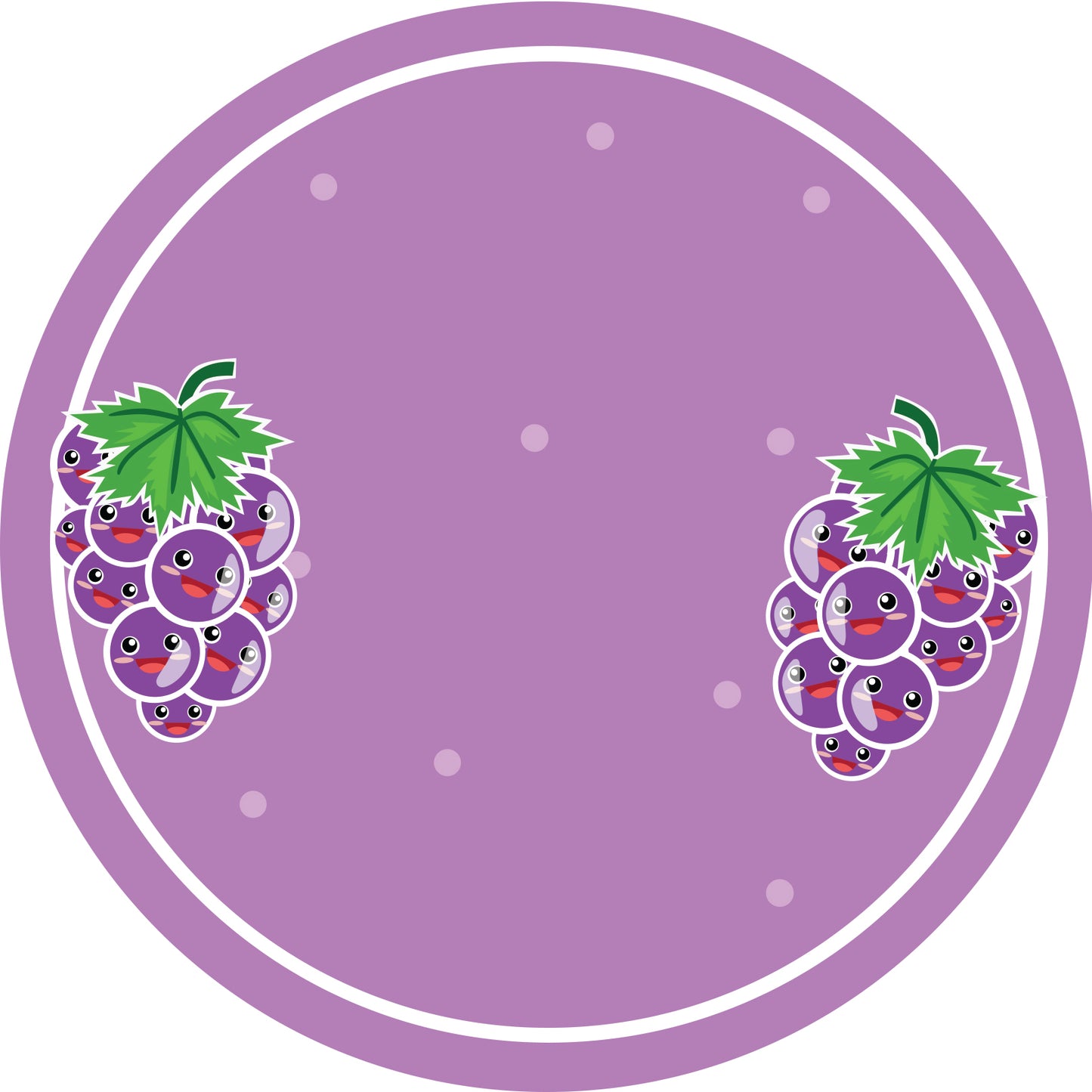 Jam stickers, preserving lables, household lables, round shape labels with matte finish LHMAR17290-Blue Grapes