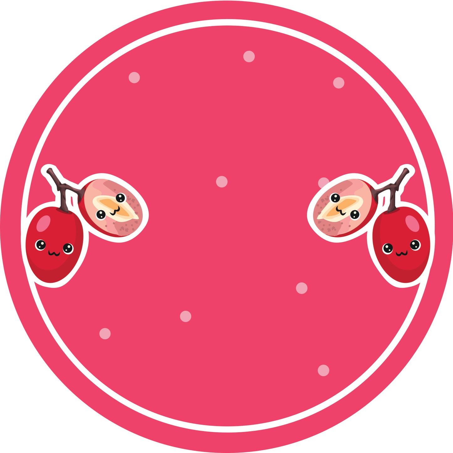 Jam stickers, preserving lables, household lables, round shape labels with matte finish LHMAR17400-Karanda Plum