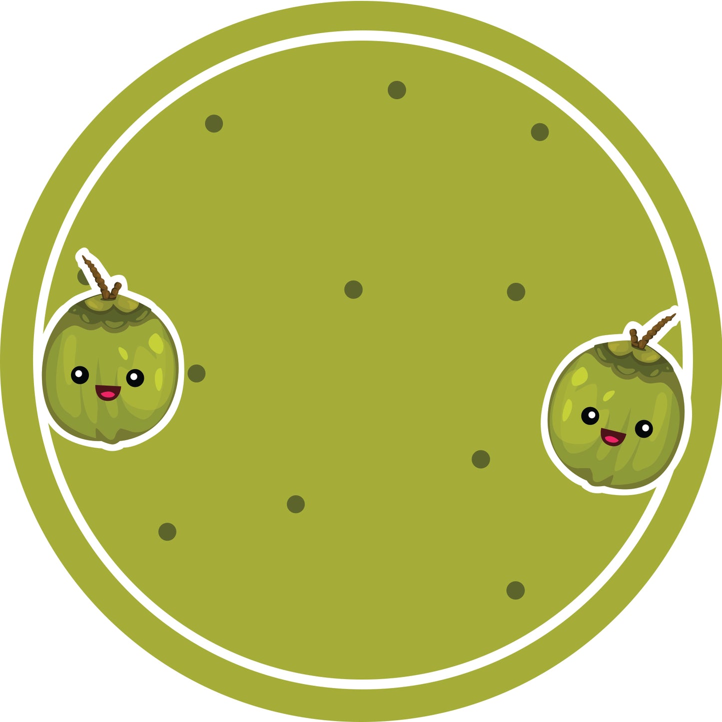 Jam stickers, preserving lables, household lables, round shape labels with matte finish LHMAR17430-Coconut