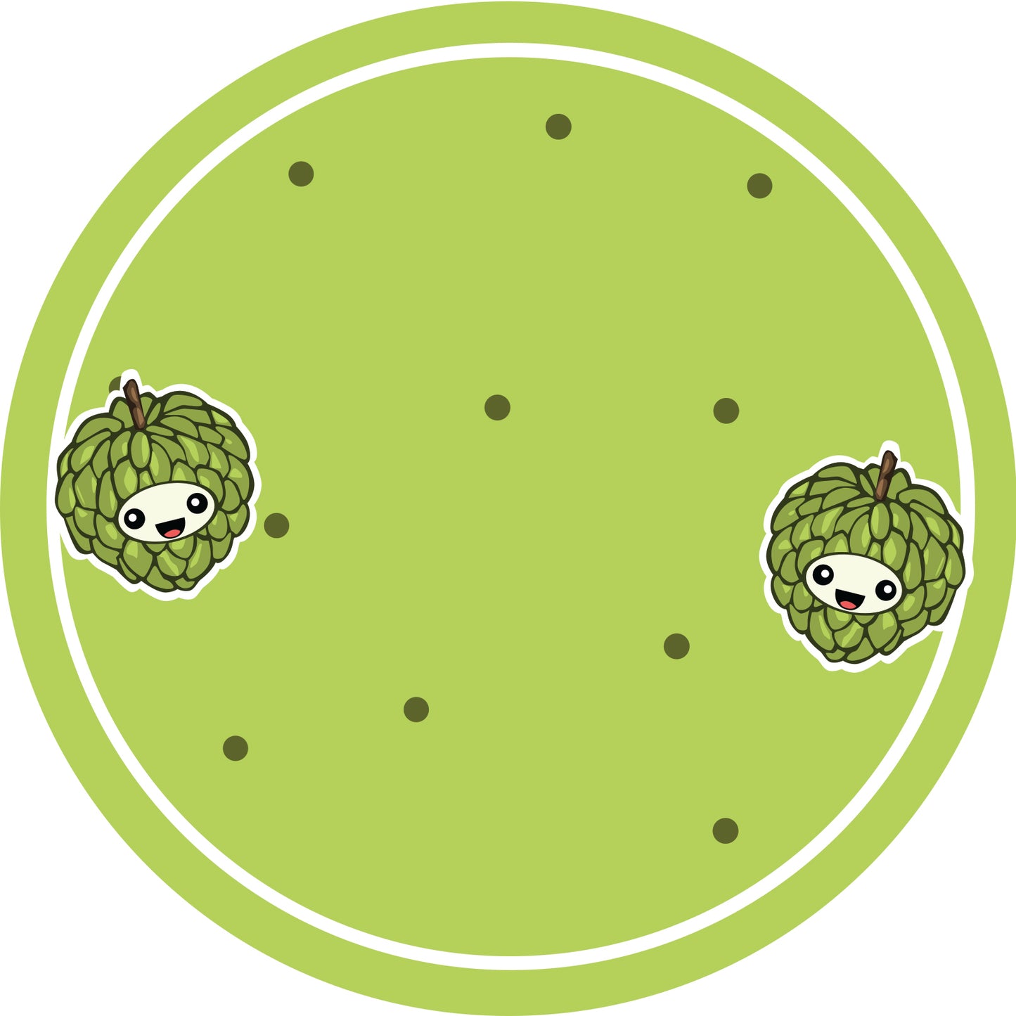 Jam stickers, preserving lables, household lables, round shape labels with matte finish LHMAR17440-Cinnamon Apple