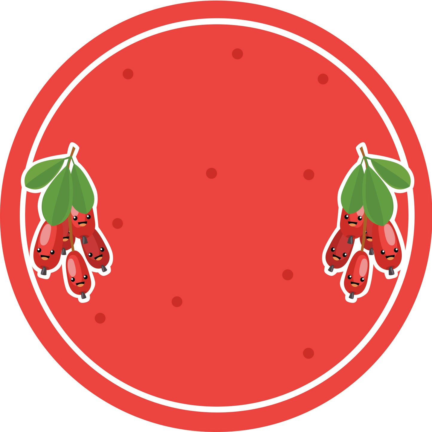 Jam stickers, preserving lables, household lables, round shape labels with matte finish LHMAR17490-Barberry