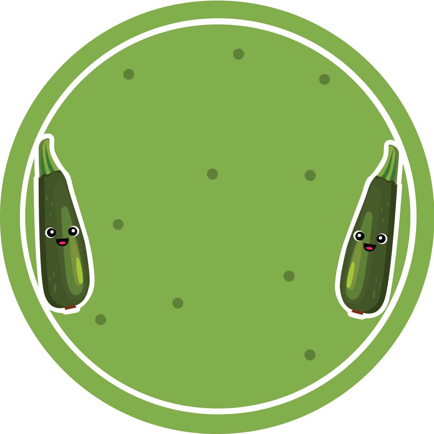 Jam stickers, preserving lables, household lables, round shape labels with matte finish LHMAR17780-Zucchini