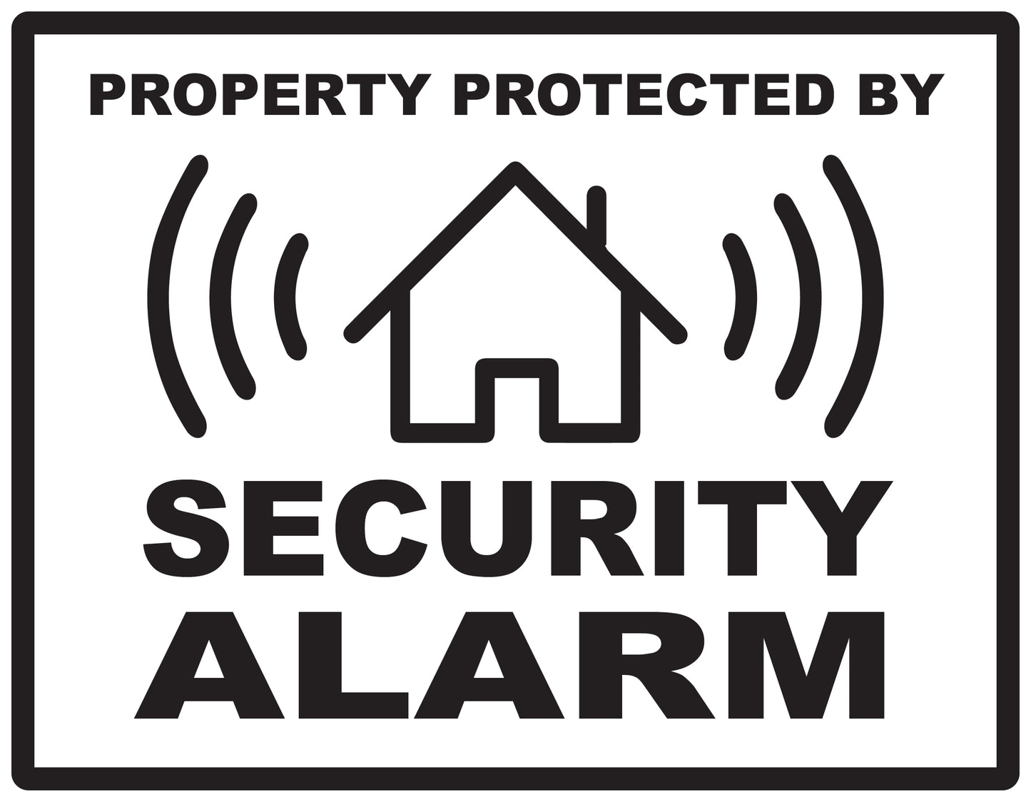 Alarm sticker 2-7 cm LH-ALARM-H-10100-88 Material transparent