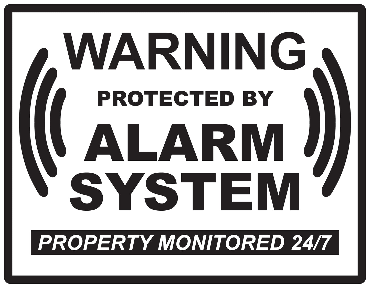 Alarm sticker 2-7 cm LH-ALARM-H-10200-88 Material transparent