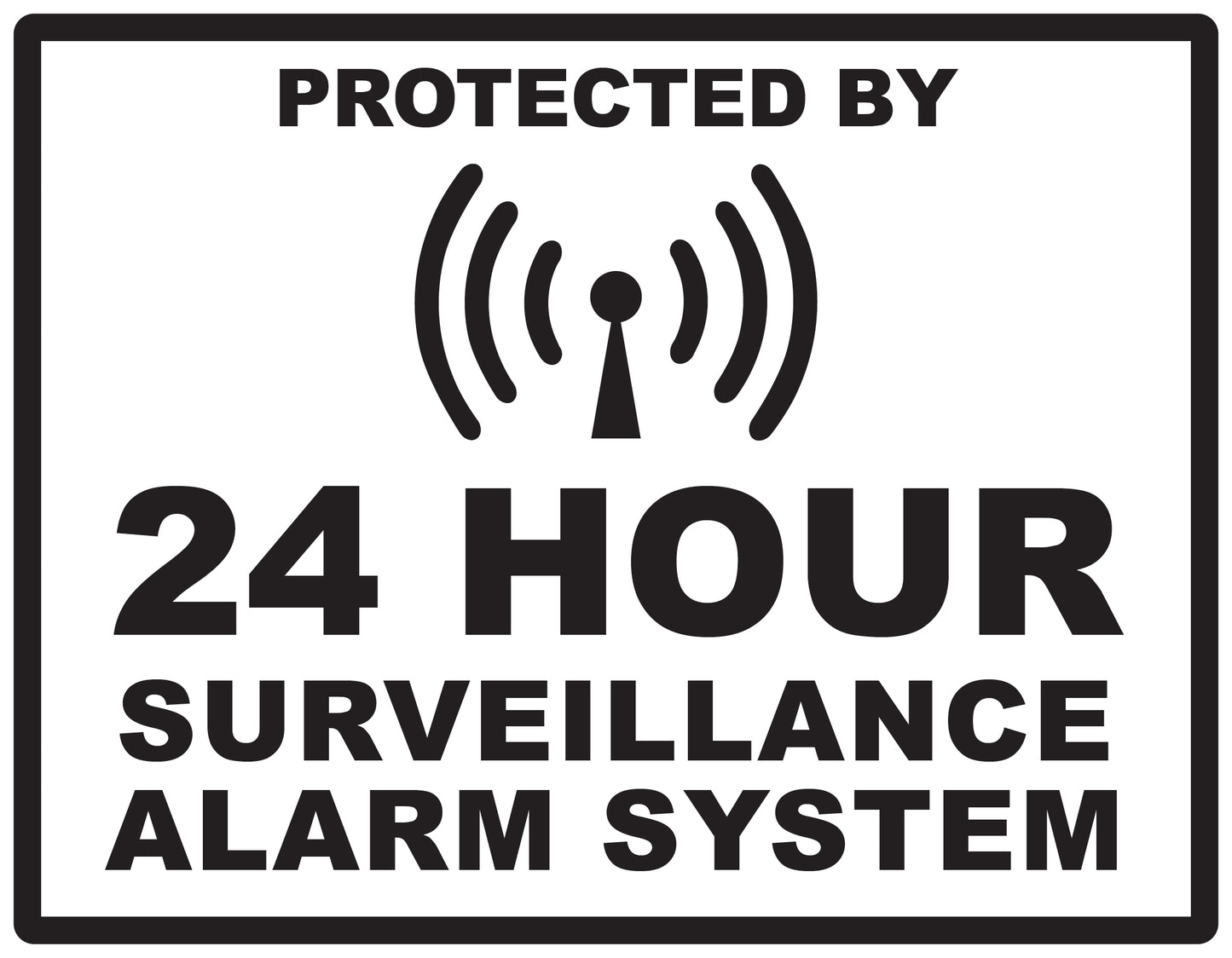 Alarm sticker 2-7 cm LH-ALARM-H-10400-88 Material transparent