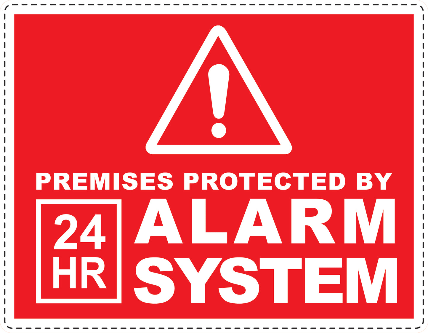 Alarm sticker 2-7 cm LH-ALARM-H-10500-14 Material transparent