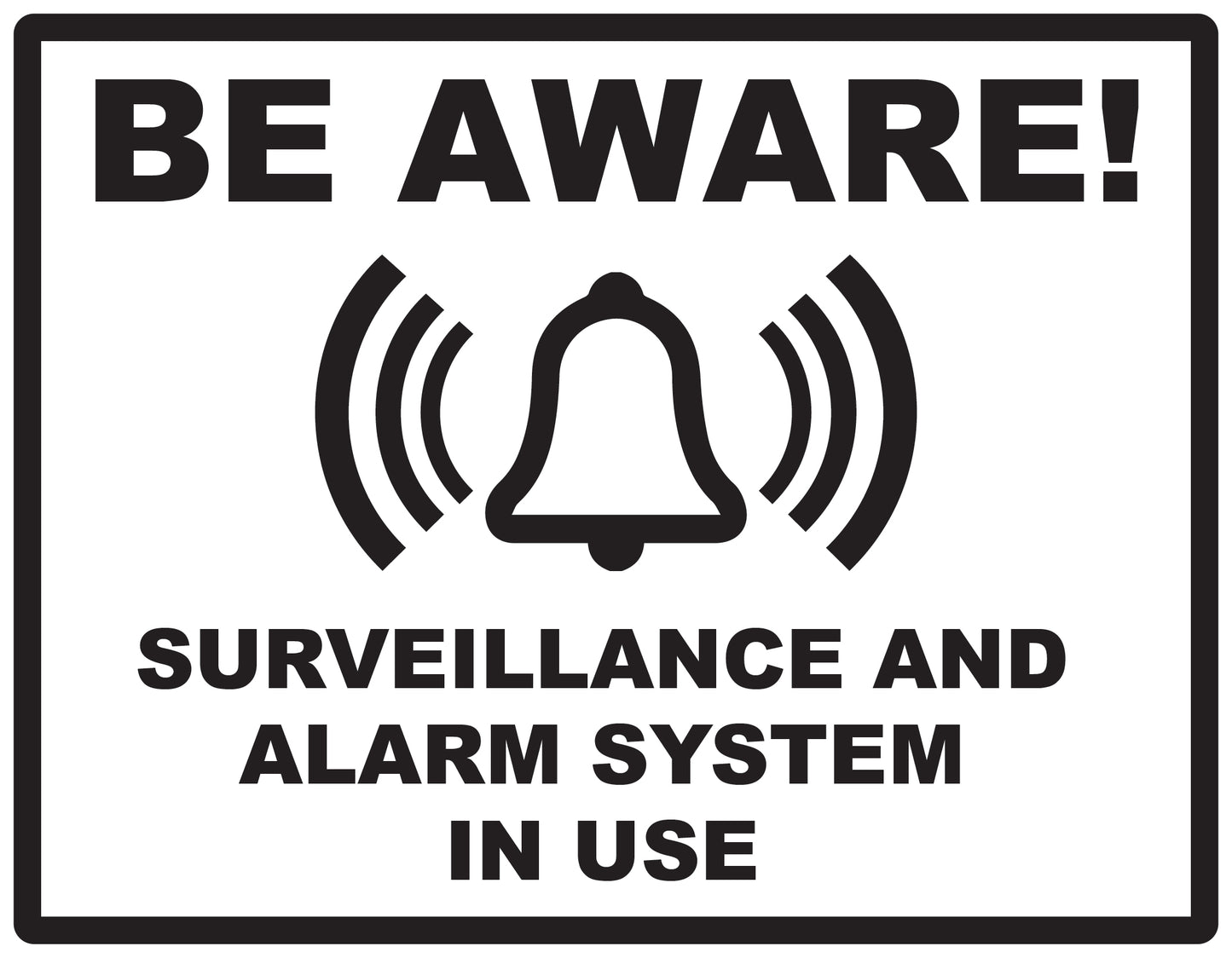 Alarm sticker 2-7 cm LH-ALARM-H-10800-88 Material transparent