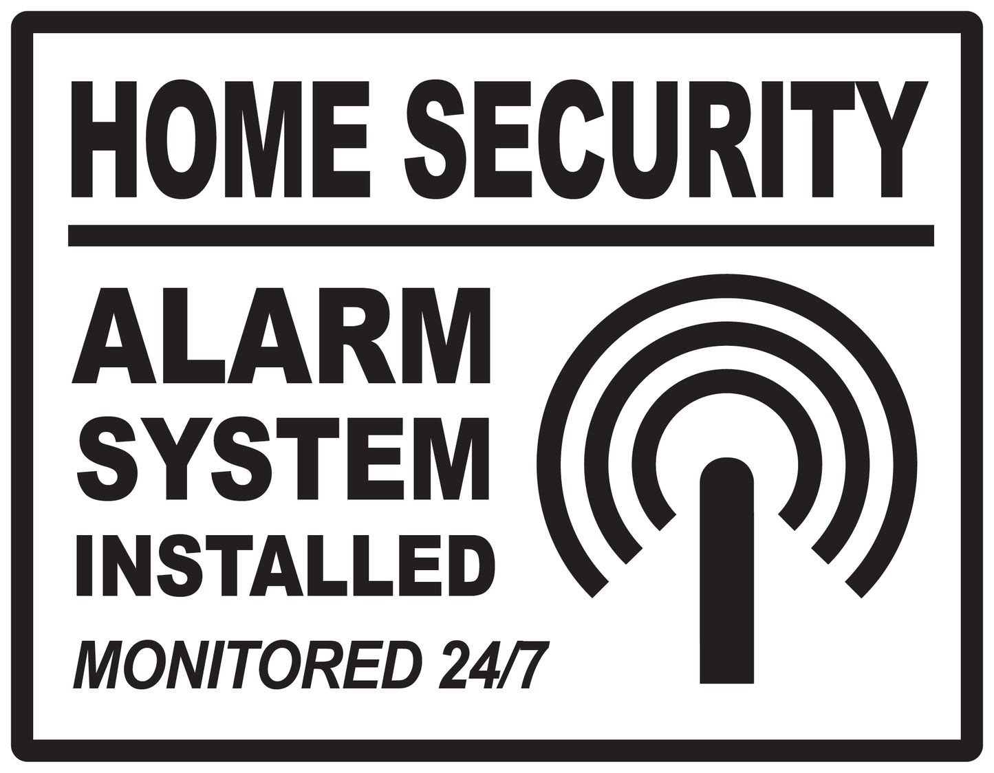 Alarm sticker 2-7 cm LH-ALARM-H-11100-88 Material transparent