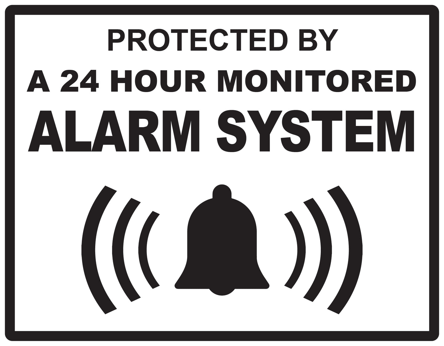 Alarm sticker 2-7 cm LH-ALARM-H-11600-88 Material transparent