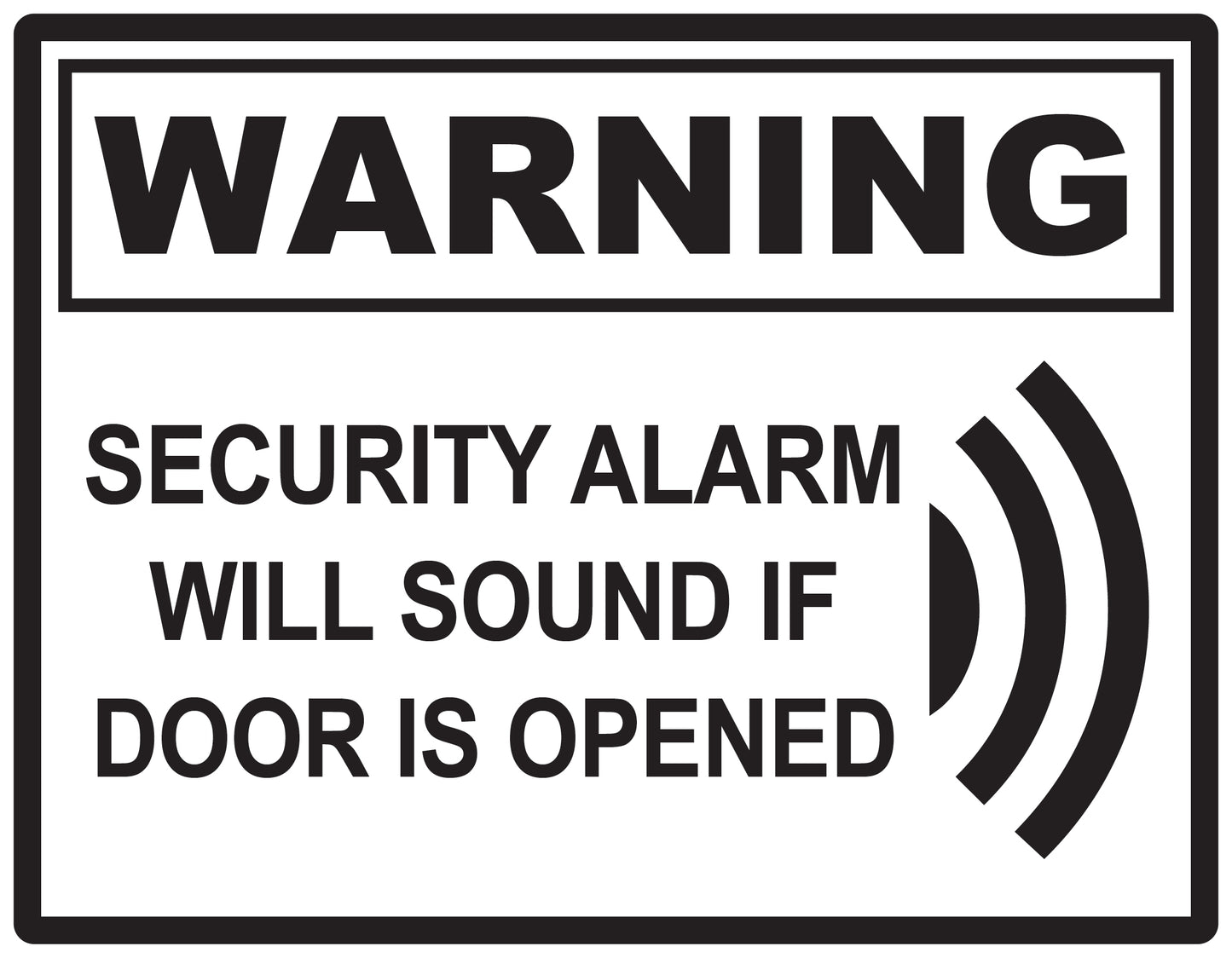 Alarm sticker 2-7 cm LH-ALARM-H-11800-88 Material transparent