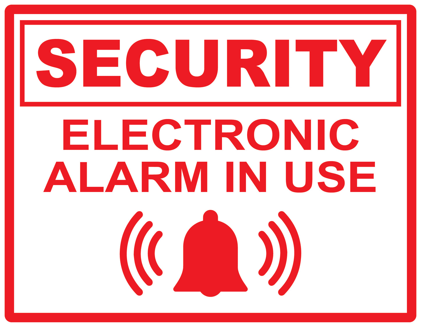 Alarm sticker 2-7 cm LH-ALARM-H-11900-0 Material transparent