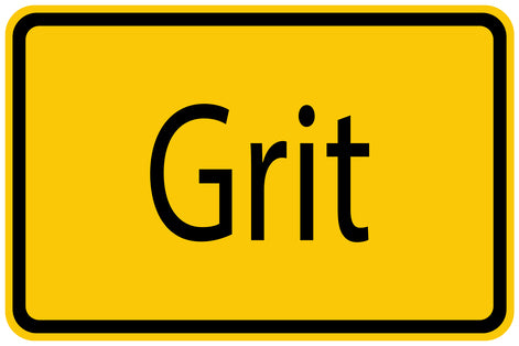 Construction site sticker "Grit" yellow LH-BAU-1520