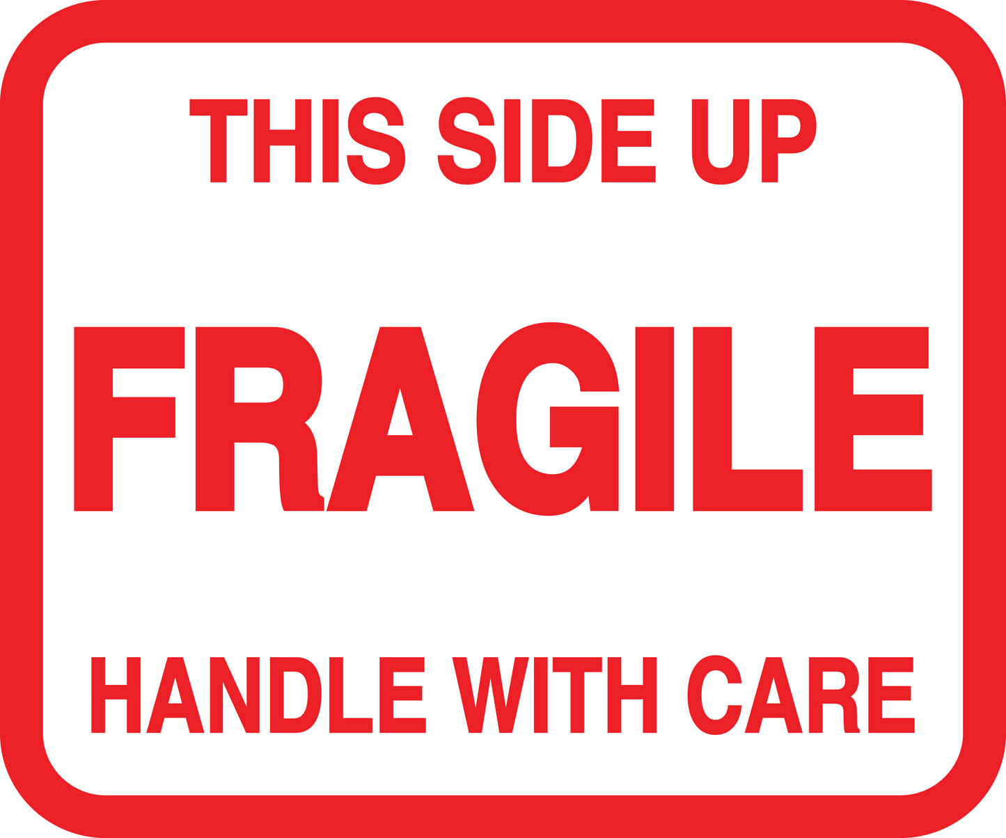 Fragile - Fragile sticker "This side up Fragile handle with care" LH-FRAGILE-H-10100-14-0