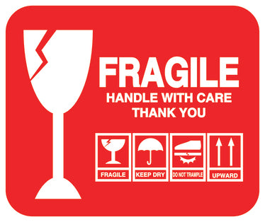 Fragile - Fragile sticker "Fragile Handle with care Thank You" LH-FRAGILE-H-10300-0-14