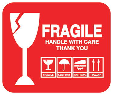 Fragile - Fragile sticker "Fragile  Handle with care Thank You" LH-FRAGILE-H-10300-0-14
