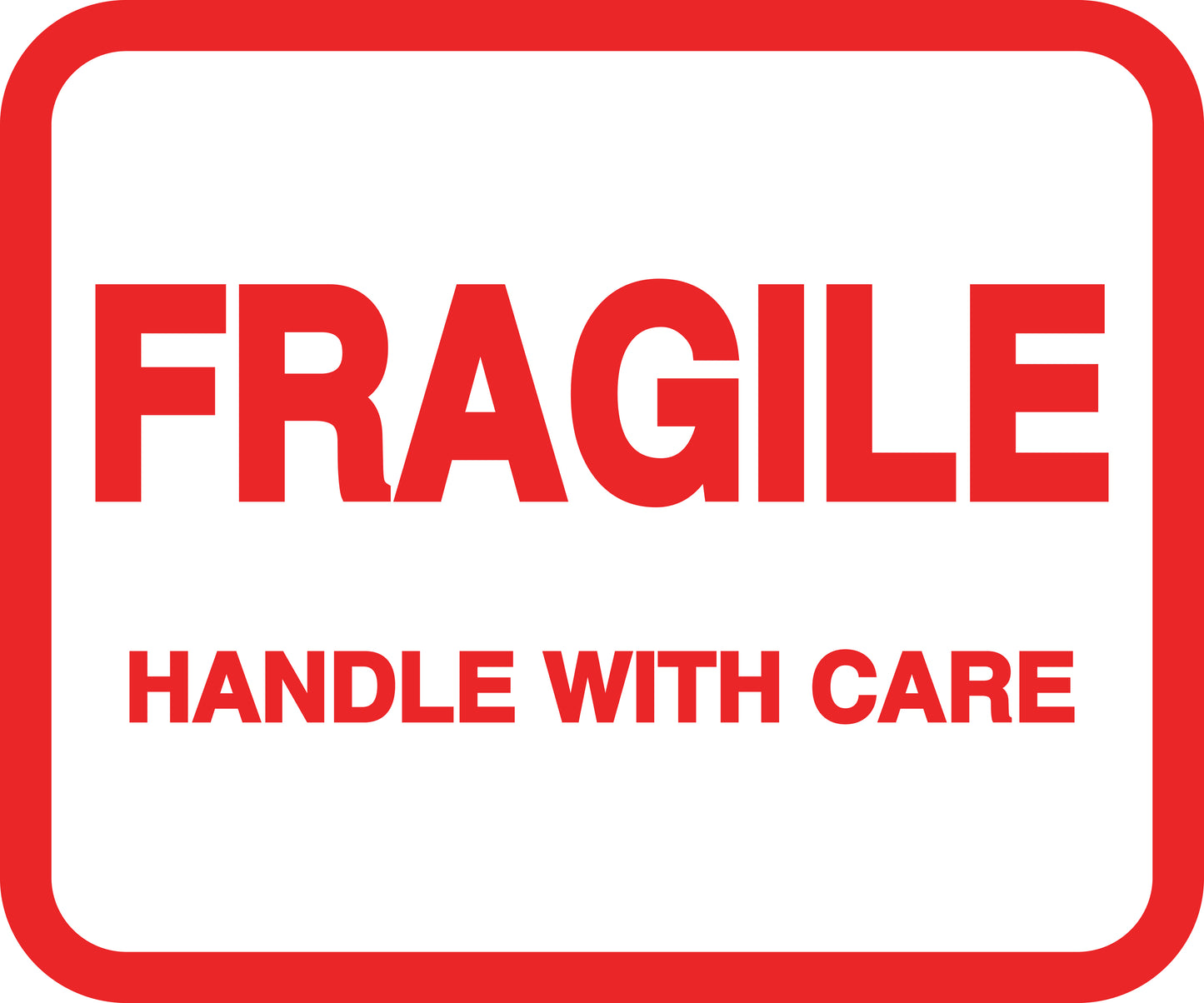 Fragile - Fragile sticker "Handle with care Fragile Thank You" LH-FRAGILE-H-10500-14-0