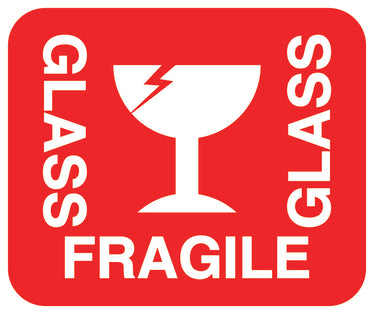 Fragile - Fragile sticker "Glass fragile glass" LH-FRAGILE-H-10900-0-14