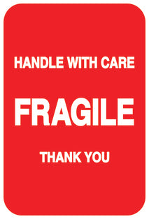 Fragile - Fragile sticker "Handle with care Fragile Thank You" LH-FRAGILE-V-10000-0-14