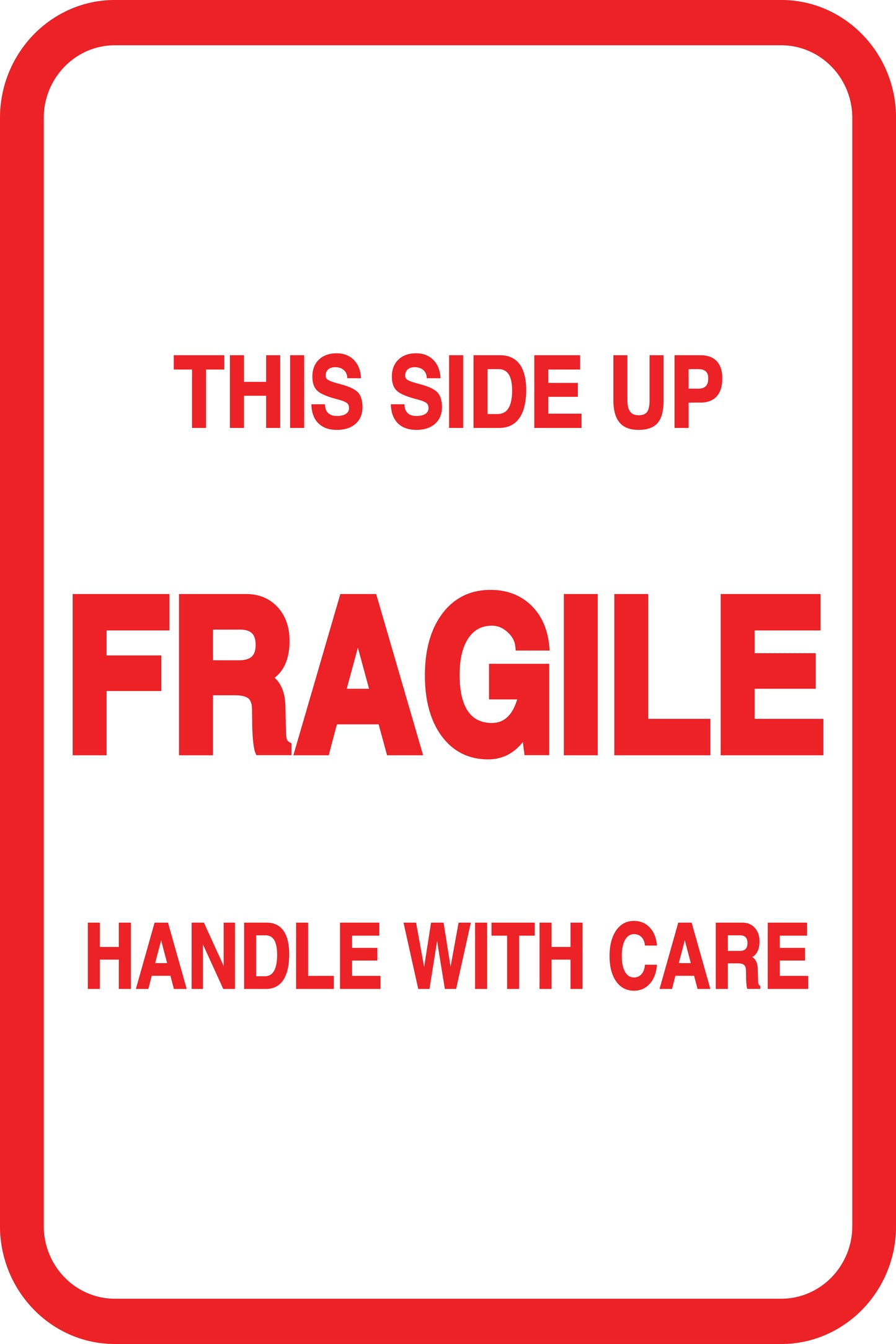 Fragile - Fragile sticker "This side up Fragile handle with care" LH-FRAGILE-V-10100-14-0
