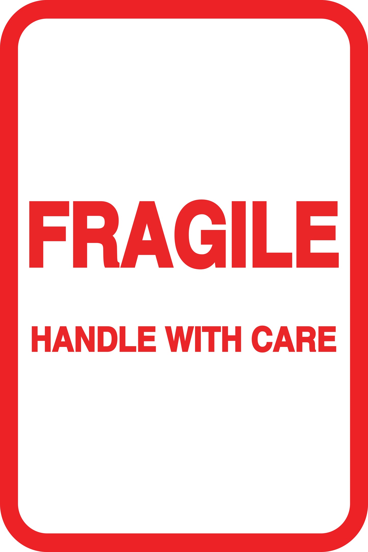 Fragile - Fragile sticker "Handle with care Fragile Thank You" LH-FRAGILE-V-10500-14-0