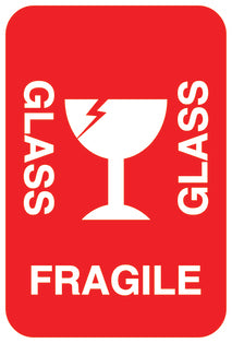 Fragile - Fragile sticker "Glass fragile glass" LH-FRAGILE-V-10900-0-14