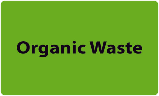 1000 waste separation stickers "Organic waste" made of plastic LH-GRPWA120