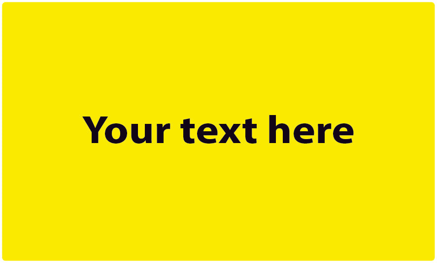 1000 waste separation stickers "Your text here" made of plastic LH-GRPWA260