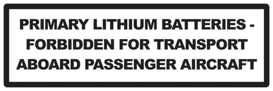 Lithium sticker 3 cm - 20 cm wide LH-LITHIUM1010