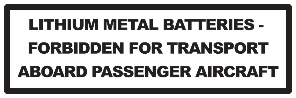 Lithium sticker 3 cm - 20 cm wide LH-LITHIUM1050