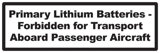 Lithium sticker 3 cm - 20 cm wide LH-LITHIUM2010