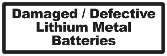 Lithium sticker 3 cm - 20 cm wide LH-LITHIUM2020