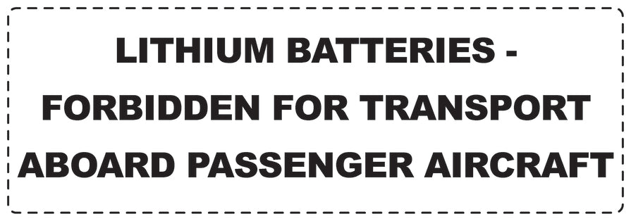 Lithium sticker 3 cm - 20 cm wide LH-LITHIUM3000
