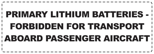 Lithium sticker 3 cm - 20 cm wide LH-LITHIUM3010
