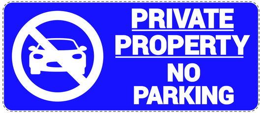 No parking Sticker "Private property No parking" LH-NPRK-1070-44