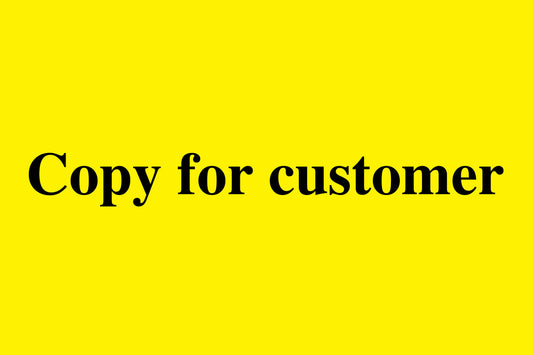 1000 stickers office organization "copy for customer" made of Plastic LH-OFFICE1500-PE