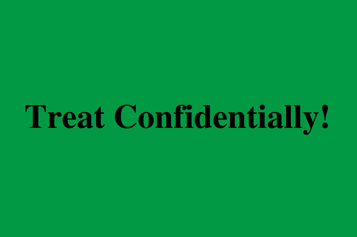 1000 stickers office organization "Treat confidentially" made of Plastic LH-OFFICE2300-PE