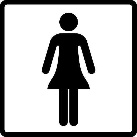 Building sticker pictograms "Ladies toilet" 5-30 cm LH-PIKTO1000-88