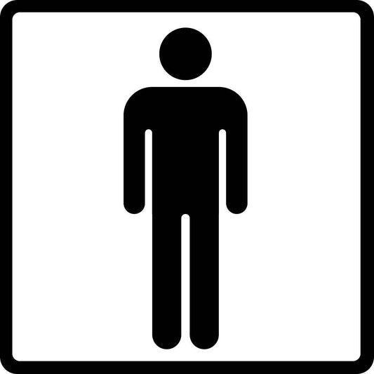 Building sticker pictograms "Men's toilet" 5-30 cm LH-PIKTO1200-88