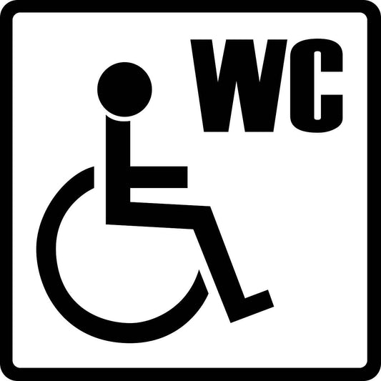 Building sticker pictograms "Wheel chair" 5-30 cm LH-PIKTO1400-88