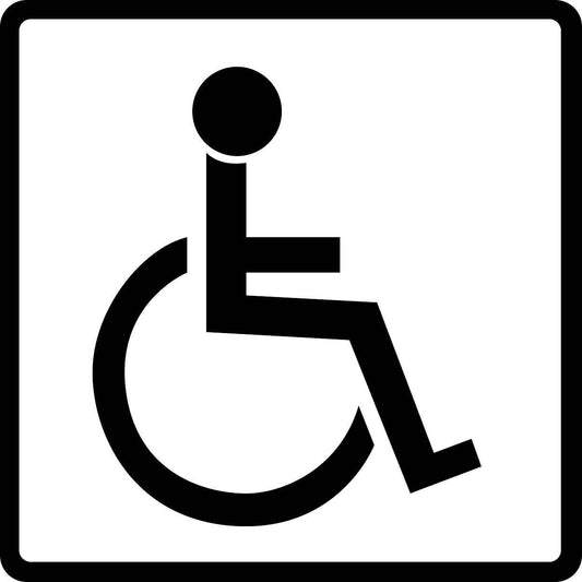 Building sticker pictograms "Wheelchair toilet" 5-30 cm LH-PIKTO1410-88