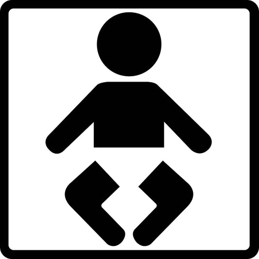 Building sticker pictograms "Baby diaper" 5-30 cm LH-PIKTO1500-88