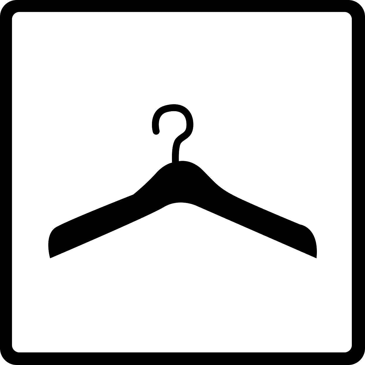 Building sticker pictograms "Hanger clothes" 5-30 cm LH-PIKTO3400-88