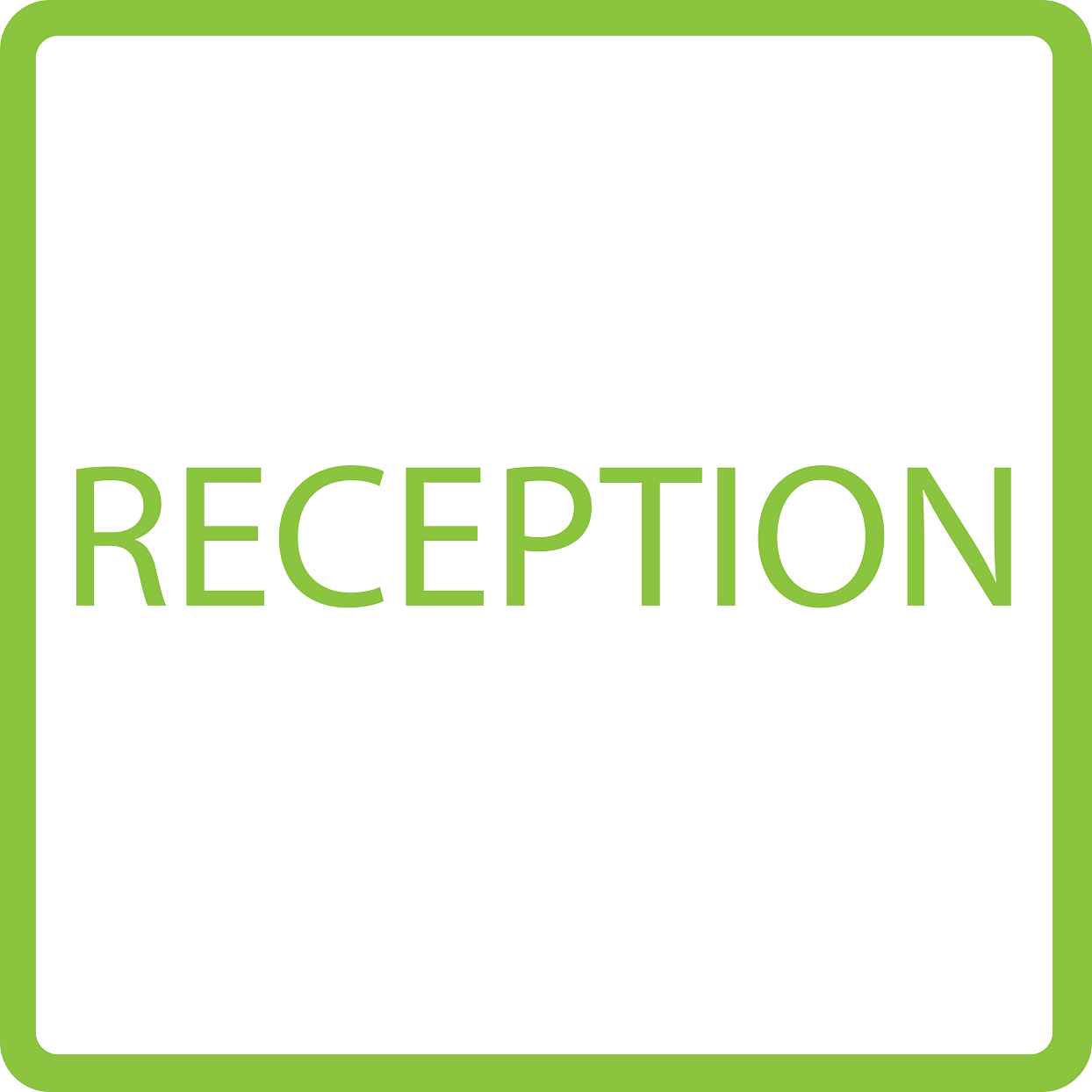 Building sticker pictograms "Reception" 5-30 cm LH-PIKTO4340-67