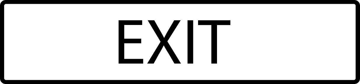 Building sticker pictograms "Exit" 5-30 cm LH-PIKTO4360-88
