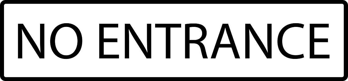 Building sticker pictograms "No entrance" 5-30 cm LH-PIKTO4380-88