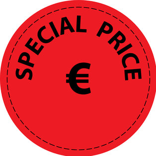 Promotional sticker Offer sticker special offer sticker " Special price €" 2-7 cm LH-PR-4300